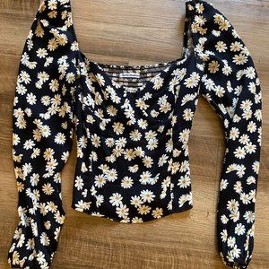 Reformation Reign Top in Daisy Print